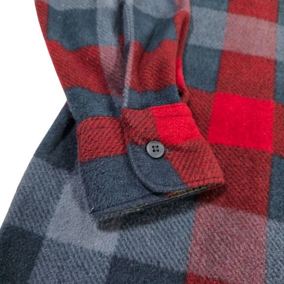 Wrangler Button Up Shirt Mens Multicolor Medium Plaid Flannel Casual Rugged - Picture 3 of 12